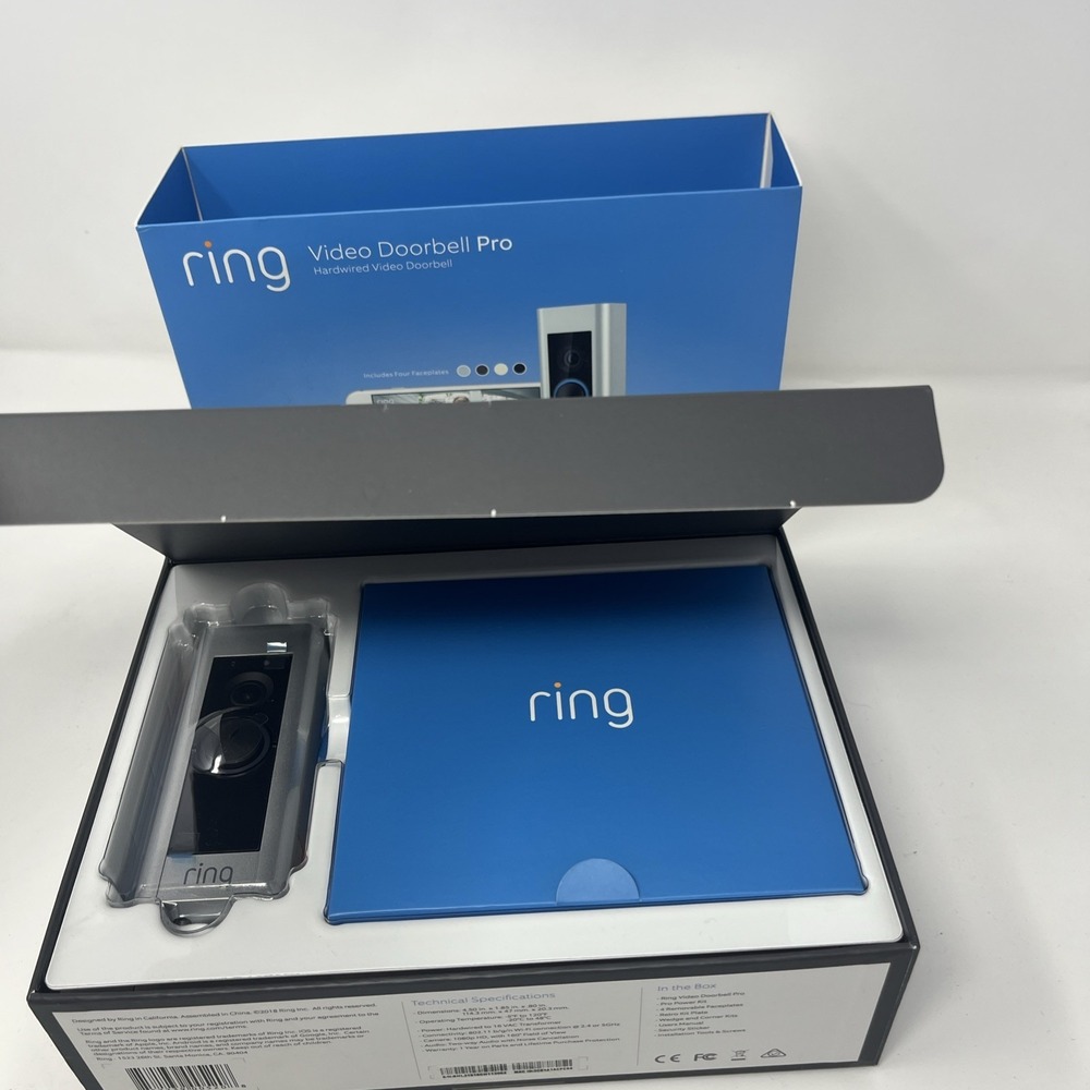 Ring Video Doorbell Pro 1080P HD Security Cam Hardwired New Open Box